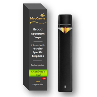 Broad Spectrum Vape with Charlottes Web Terpenes